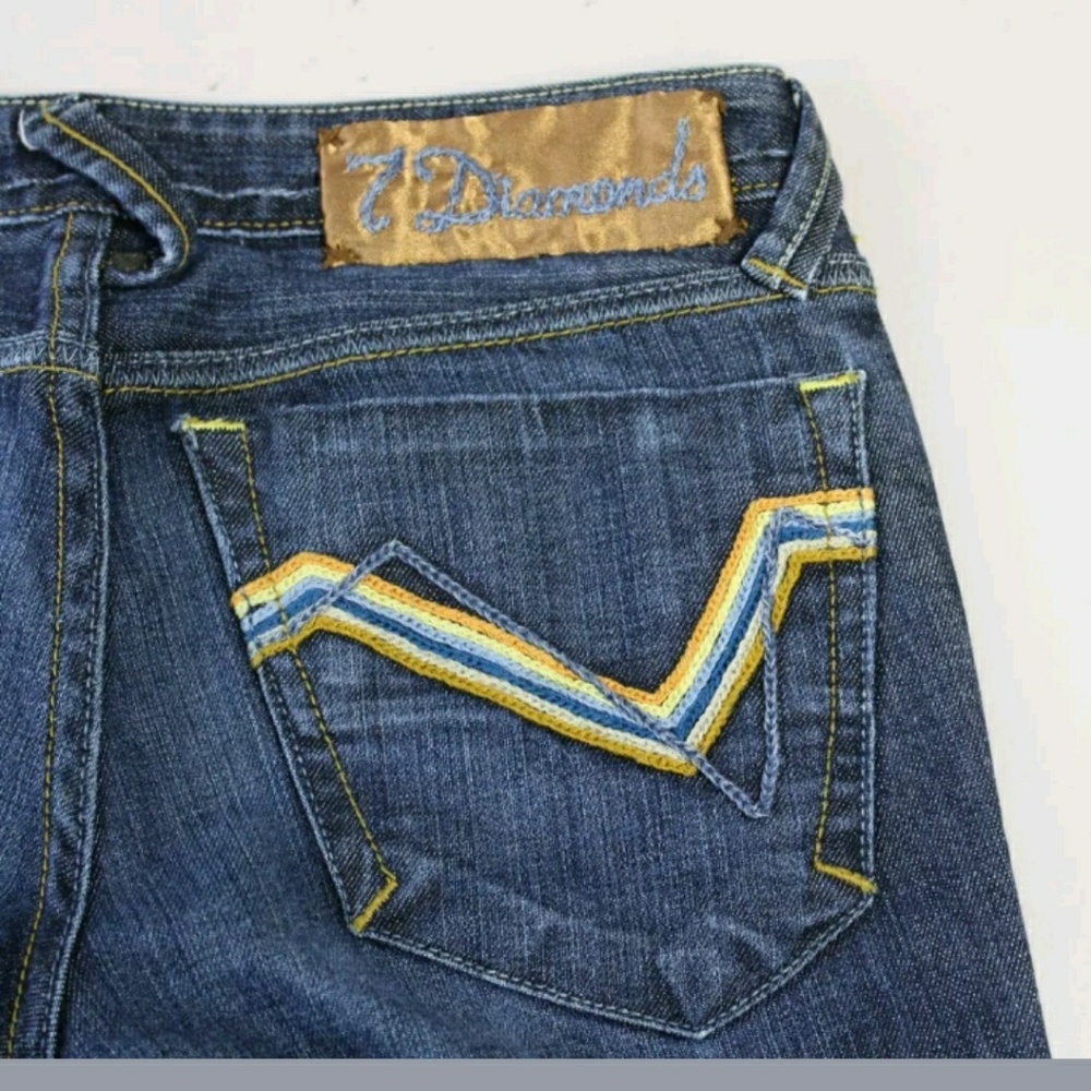 7 Diamonds Womans Size 27 Boot Cut Jeans Buckle